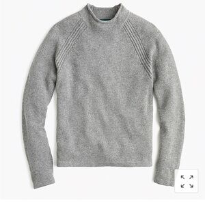 J. Crew Women's Heather Gray Cowl Neck Sweater